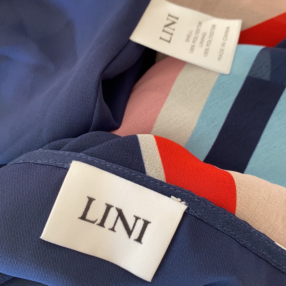 LINI midi dress XS striped NWT$328 - Picture 4 of 4